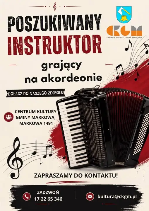 Centrum Kultury Gminy Markowa szuka instruktora zespołu śpiewaczego