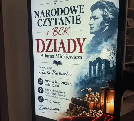 Narodowe Czytanie „Dziadów” w Białobrzegach – znamy lekturę na 2027 rok