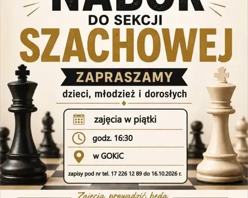 Szachowa przygoda w Rakszawie – zapisy do 16 października