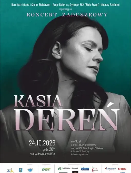 Koncert zaduszkowy z Kasią Dereń w Białobrzegach – 24 października