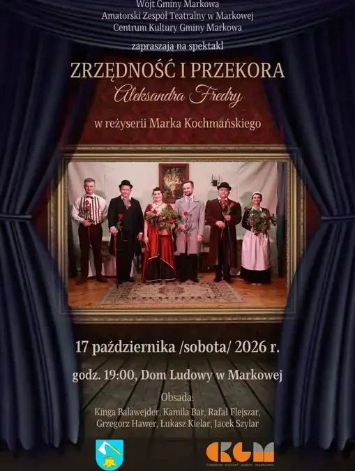 Amatorski Teatr z Markowej wystawi Fredrę na deskach Domu Ludowego