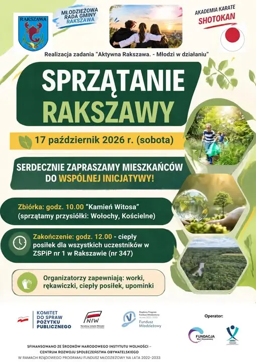 Wspólne sprzątanie Rakszawy – 17 października 2026