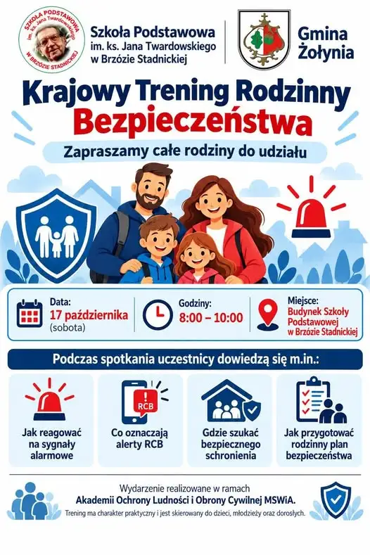 Krajowy Trening Rodzinny Bezpieczeństwa w Brzózie Stadnickiej – już 17 października