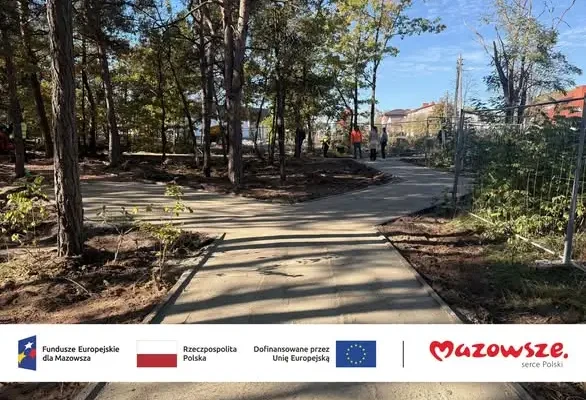 Nowy park naturalistyczny w Białobrzegach – postęp prac i retencja wody