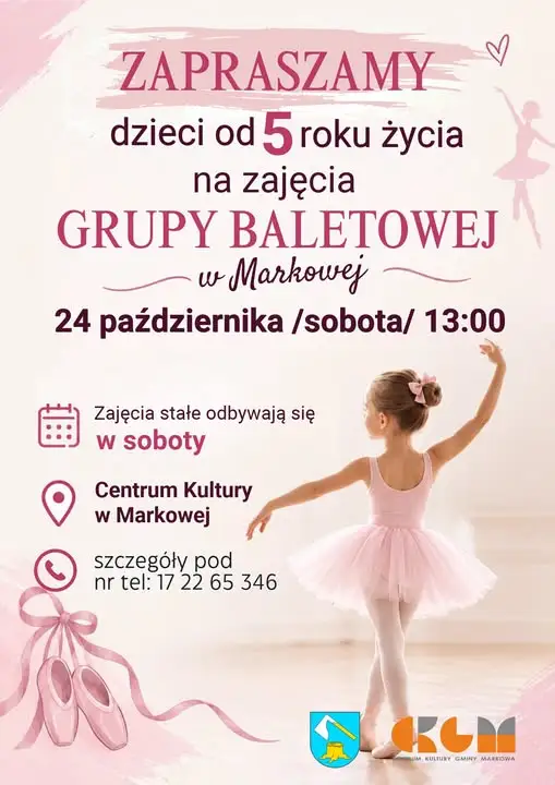 Balet dla najmłodszych w Markowej – zajęcia startują w sobotę