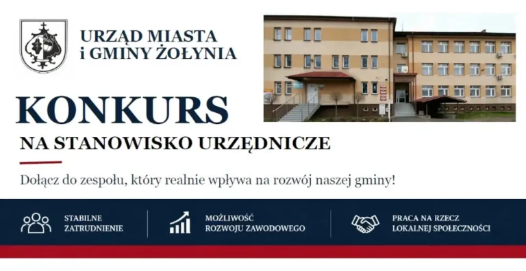 Gmina Żołynia szuka nowego specjalisty ds. budowy i remontów dróg
