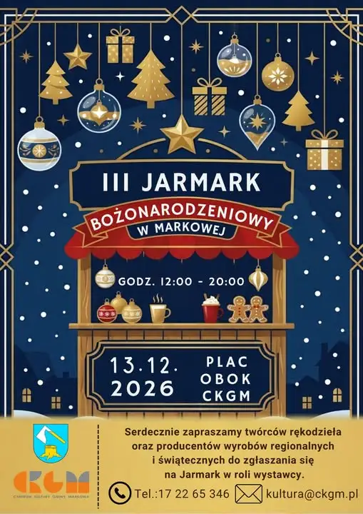 Markowa zaprasza wystawców na III Jarmark Bożonarodzeniowy