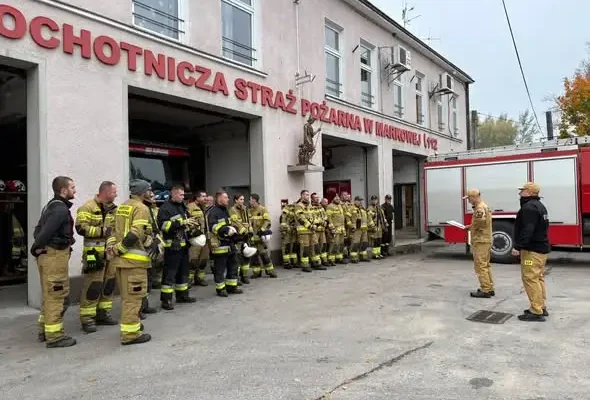 Ćwiczenia gminne OSP: strażacy z Husowa i Tarnawki doskonalili współpracę