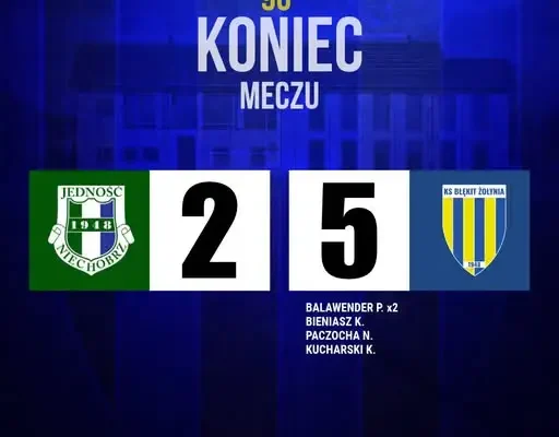 Błękit Żołynia wygrywa w Niechobrzu 5:2