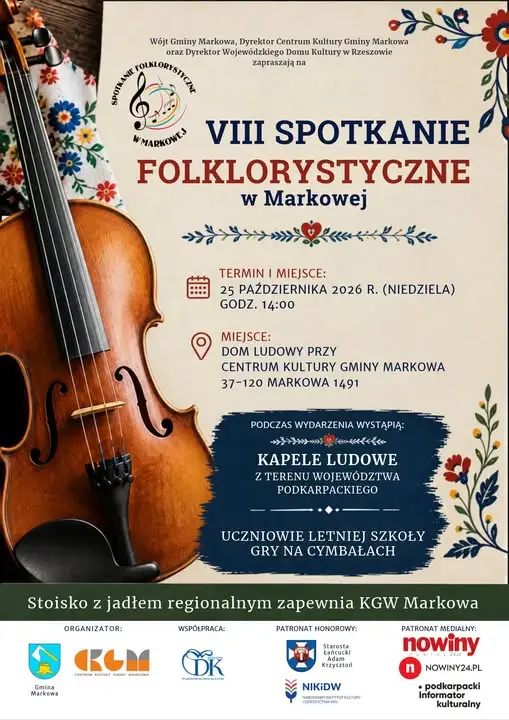 VIII Spotkanie Folklorystyczne w Markowej – już w niedzielę 25 października
