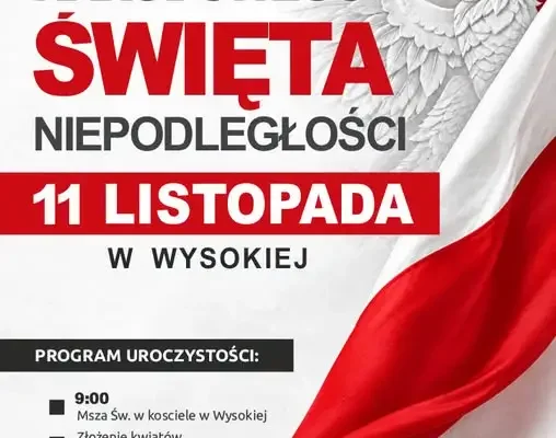 Gminne obchody 108. rocznicy odzyskania niepodległości w Wysokiej