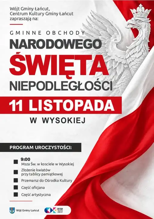 Gminne obchody 108. rocznicy odzyskania niepodległości w Wysokiej
