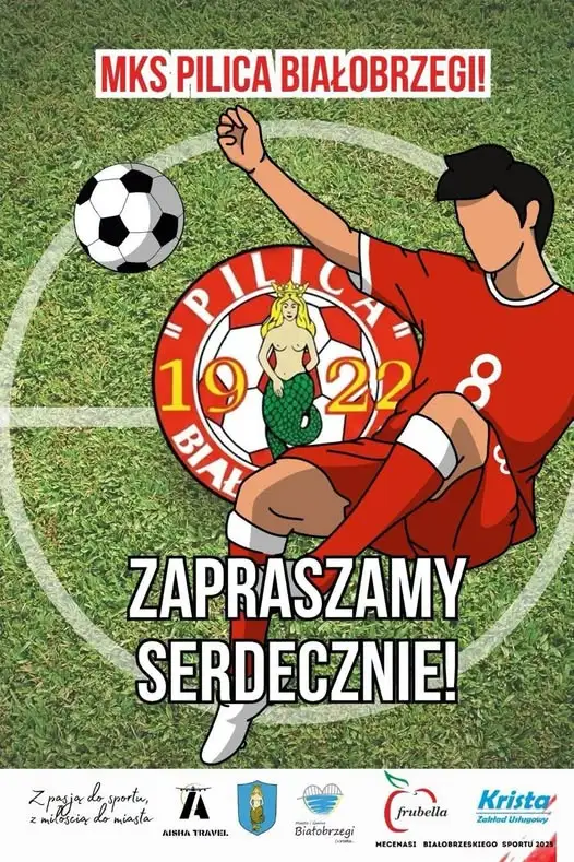 Pilica Białobrzegi zagra z Powiślanką Lipsko. Na stadionie pojawią się wyjątkowi goście